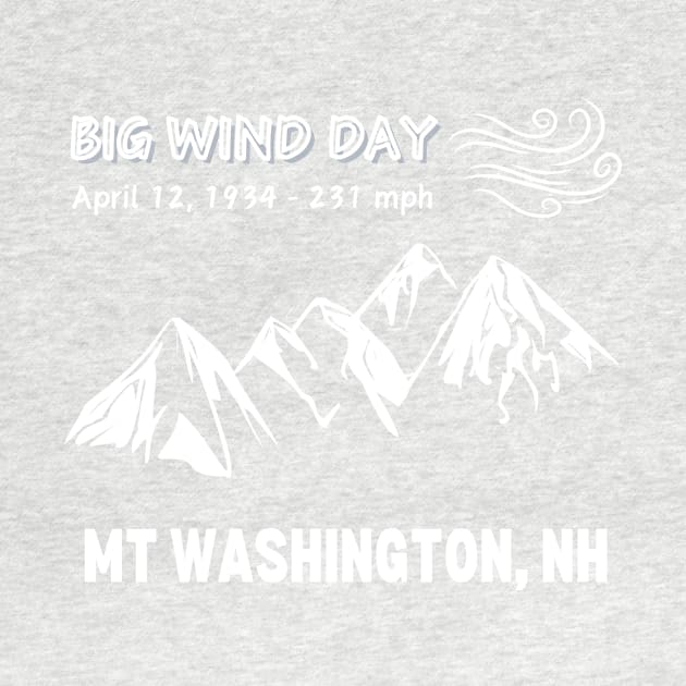 Big Wind Day Anniversary Mount Washington New Hampshire by MagpieMoonUSA